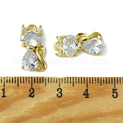 Pendenti ecologici in ottone con micro pavé di zirconi&nbsp;KK-A204-09G