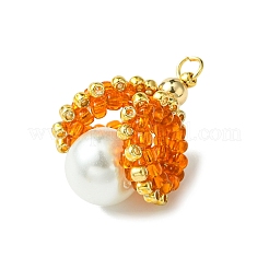 Perle di conchiglia pendenti in vetro&nbsp;PALLOY-MZ00434-03