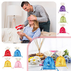 7 Stück 7 Farben rechteckige Stoffbeutel-Verpackungsbeutel&nbsp;ABAG-CA0001-19