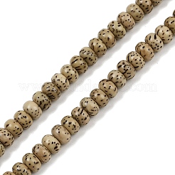 Natürlicher Rudraksha-Bodhi-Saatperlen-Strang&nbsp;WOOD-B010-D03-4x6mm