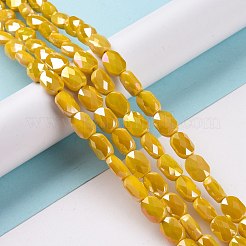 Fili di perle di vetro elettrolitico sfaccettato&nbsp;GLAA-G092-C02