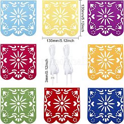 Tischsets mit Baumwollflaggen für Esstisch- und Filzwimpelfahnen&nbsp;DJEW-FG0001-03