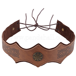 Bandeaux en cuir PU et alliage&nbsp;OHAR-WH20009-02B-01