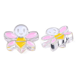 Perle di smalto acrilico trasparente&nbsp;TACR-N012-007F