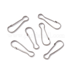 Anlaufgeschützter Schlüsselanhängerverschluss aus Edelstahl 304 mit Druckknopfverschluss&nbsp;STAS-G291-05P