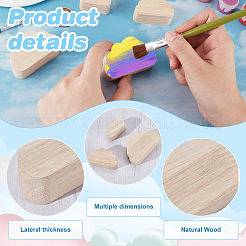 1 set di decorazioni espositive in legno&nbsp;WOOD-OC0004-03