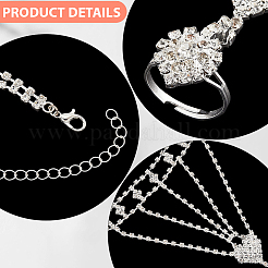 2 Tennisring-Armband mit Kristall-Strass&nbsp;BJEW-CN0001-17A