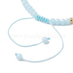 Bracelets en laiton émaillé avec breloques en verre&nbsp;BJEW-JB12393