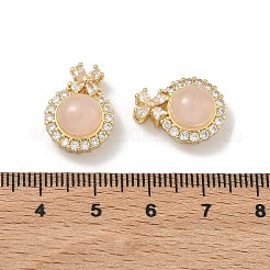 Pendentifs en laiton zircon cubique transparent&nbsp;KK-D228-01G-01