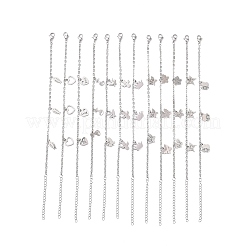 Bracciale con ciondolo in acciaio inossidabile 304 anti-ossidazione per donna&nbsp;BJEW-F436-P