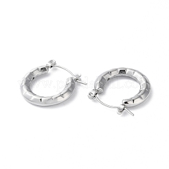 Boucles d'oreilles créoles en acier inoxydable 304 anti-ternissement&nbsp;STAS-Z052-11P