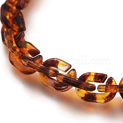 Chaînes de câble acryliques opaques faites à la main&nbsp;AJEW-JB00767-01