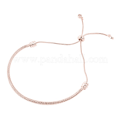 PVD Vakuumbeschichtung verstellbares Messing Schiebearmband/Boloarmband&nbsp;BJEW-CJ0001-02RG