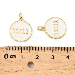 Messing Emaille-Anhänger&nbsp;KK-M324-05B-G