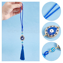 Ahademaker 8 pz 2 colori ccb decorazioni pendenti a goccia in plastica&nbsp;HJEW-GA0001-21