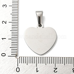 Pendentifs en acier inoxydable 304 anti-ternissement&nbsp;STAS-I135-12P-B