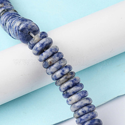 Natürliche blaue Fleck Jaspis Perlen Stränge&nbsp;G-F743-06L
