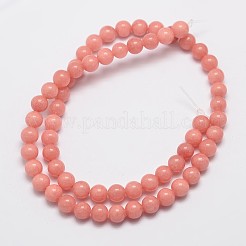 Chapelets de perles en jade de malaisie naturelle&nbsp;G-A146-6mm-B08