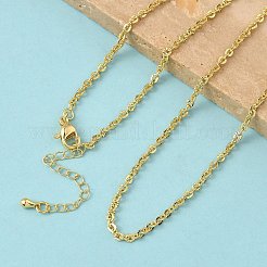 Colliers à chaîne torsadée texturée en laiton de 2.5 mm&nbsp;NJEW-Z097-01G