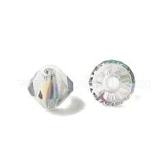 Perles en verre electroplate transparent &nbsp;GLAA-K072-02A