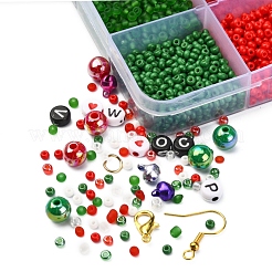 Kit para hacer pulseras y aretes navideños diy&nbsp;DIY-YW0005-85