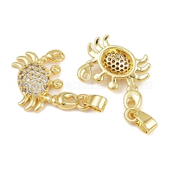 Ottone micro spianare pendenti zirconi&nbsp;KK-F908-04G