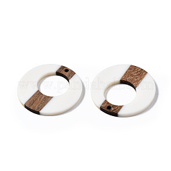 Colgantes de resina opaca y madera de nogal&nbsp;X-RESI-T035-23