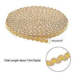 Geflochtenes Spitzenband aus Nylon&nbsp;SRIB-WH0006-25C