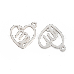 Pendentifs en acier inoxydable 304 anti-ternissement&nbsp;STAS-I157-07C