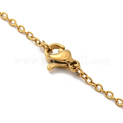 Colliers pendentifs en acier inoxydable 304&nbsp;NJEW-G120-02G