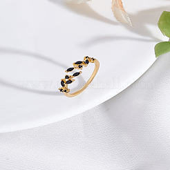 1 anillo de puño de latón con micro pavé de circonita cúbica para mujer&nbsp;RJEW-LP0002-23B