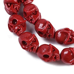 Fili di perline intagliate di corallo sintetico&nbsp;CORA-M001-10