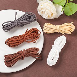 Cordon en simili daim 5 brins 5 couleurs&nbsp;LW-FS0001-01C