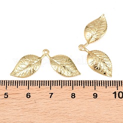 Pendentifs de placage en laiton&nbsp;KK-E046-30G-NR