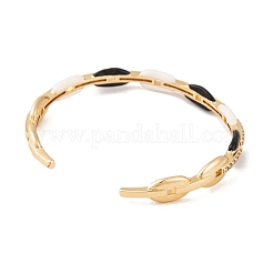 Bracelets à manchette ouverte en laiton&nbsp;BJEW-S147-05G