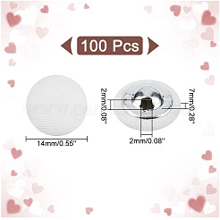 100 bouton à tige en tissu&nbsp;BUTT-NB0001-72B
