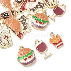 16pcs 8 styles de pendentifs en émail en alliage&nbsp;ENAM-FP0002-50