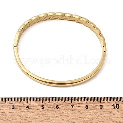 304 Edelstahl-Armreifen mit Scharnier für Damen&nbsp;BJEW-B168-13G