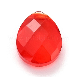 Transparente tropfenförmige facettierte K9 Glasperlen&nbsp;GLAA-C013-01B