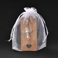 Pendenti in vetro a goccia sfaccettato&nbsp;HJEW-JM00536-02