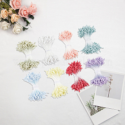 8 fascio di 8 colori di gesso con anima di fiori artificiali in cordino di cotone&nbsp;DIY-GF0014-56