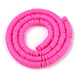 Perle piatte tonde polimero a mano di argilla&nbsp;CLAY-R067-6.0mm-31