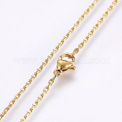 Collane con catene in acciaio inox 304&nbsp;NJEW-F221-08G