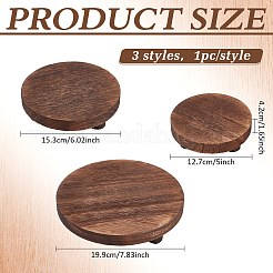 3 présentoir rond en bois&nbsp;AJEW-WH0410-252