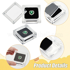Acryl-Verpackungsboxen für lose Diamanten mit Magnet&nbsp;CON-WH0105-14B