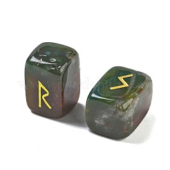 Rechteckige natürliche indische Achat-Runensteine&nbsp;G-Z059-01H