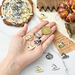 30 stücke 6 arten halloween themen legierung anhänger&nbsp;FIND-CJ0005-47