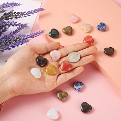 16pcs 8 perles de pierres précieuses naturelles et synthétiques&nbsp;G-FW0001-25