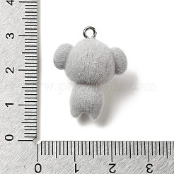 Pendentifs en résine floquée&nbsp;MACR-Z001-01P