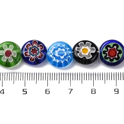 Handgemachte Millefiori Bunte Malerei Perlen Stränge&nbsp;LAMP-R006-02